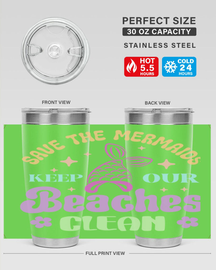 Save The Mermaids Keep Our 577#- mermaid- Tumbler