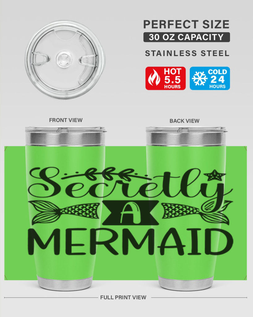 Secretly A Mermaid 581#- mermaid- Tumbler