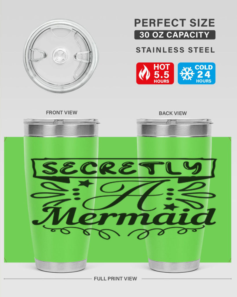 Secretly a mermaid 579#- mermaid- Tumbler