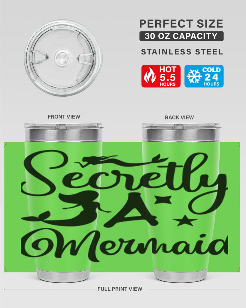 Secretly a mermaid 580#- mermaid- Tumbler