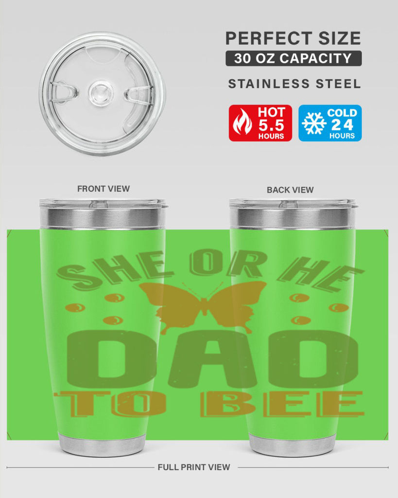 She or He Dad to bee Style 172#- baby- tumbler