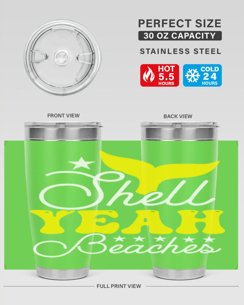 Shell Yeah Beaches 585#- mermaid- Tumbler