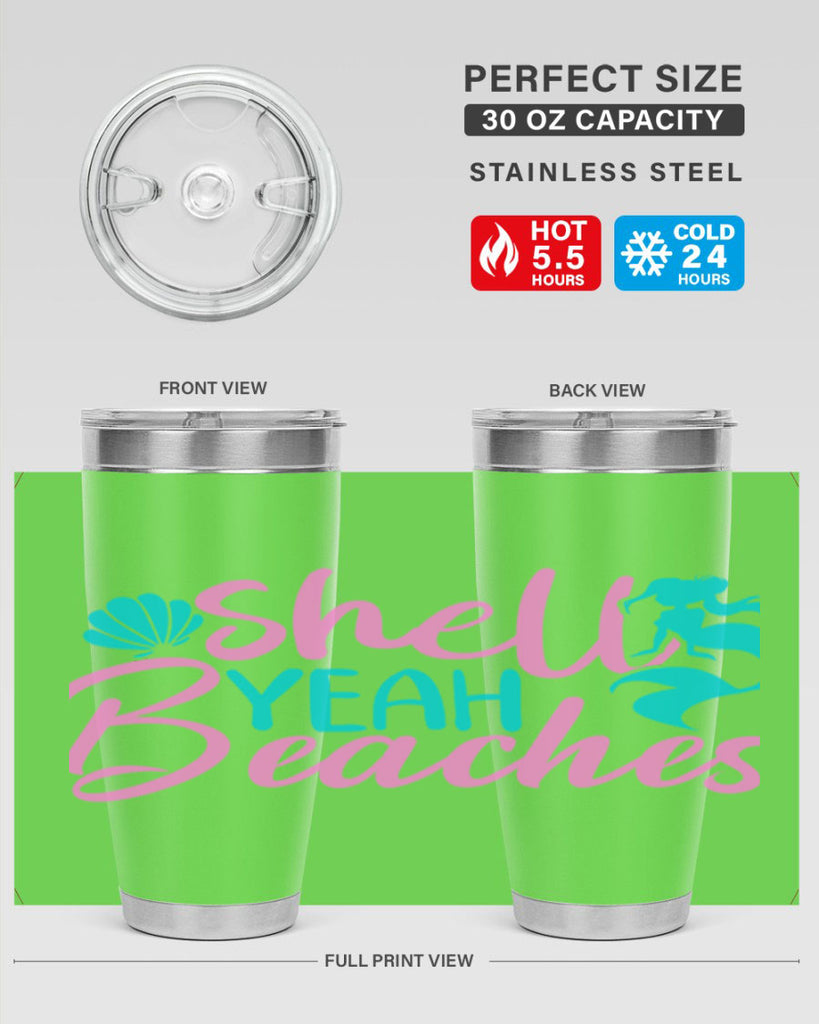 Shell Yeah Beaches 590#- mermaid- Tumbler