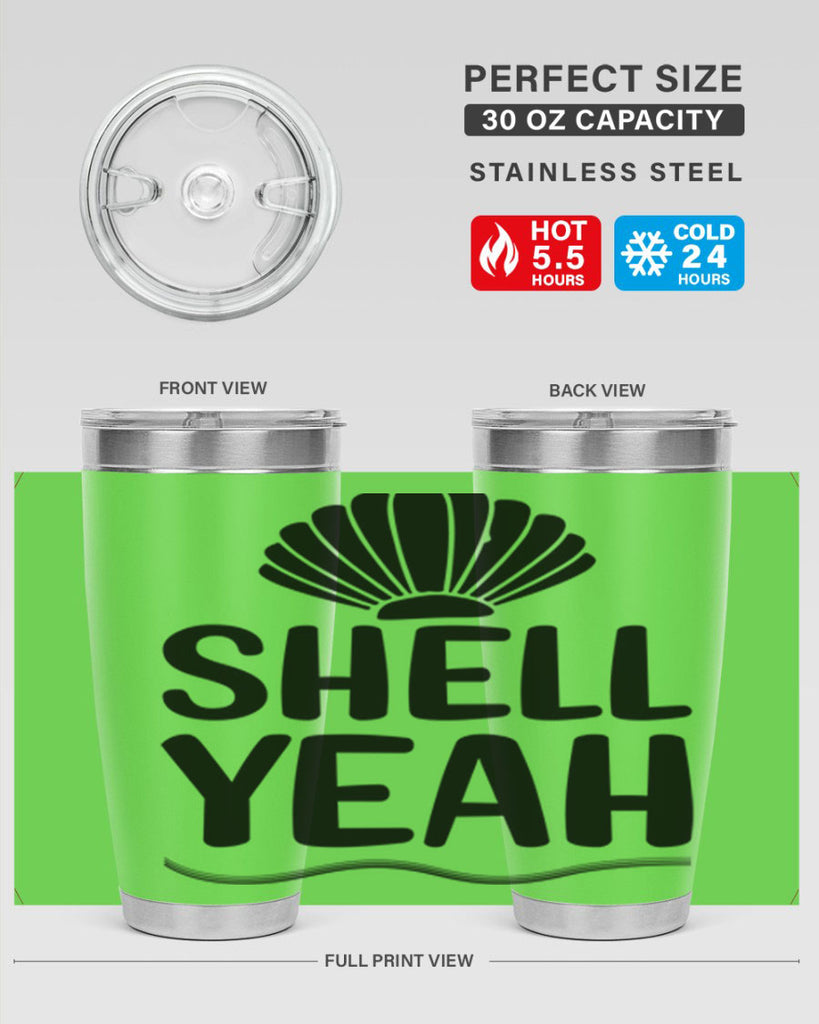 Shell yeah 597#- mermaid- Tumbler
