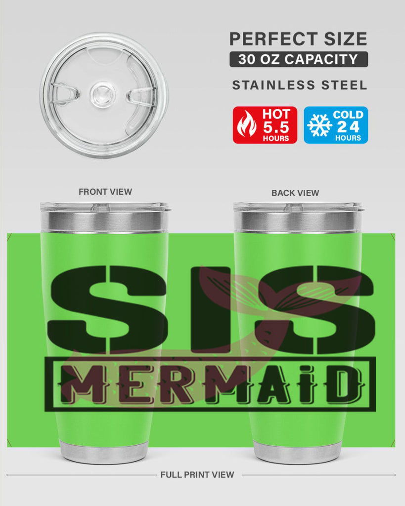 Sis mermaid 599#- mermaid- Tumbler