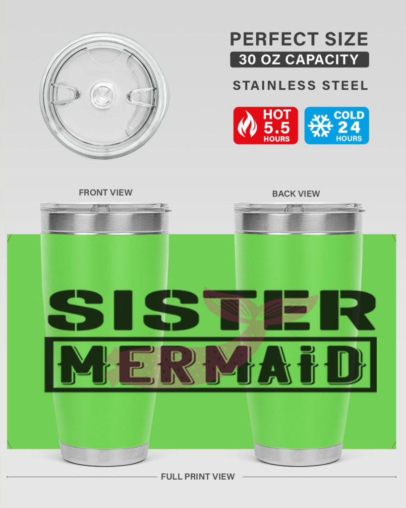 Sister mermaid 600#- mermaid- Tumbler