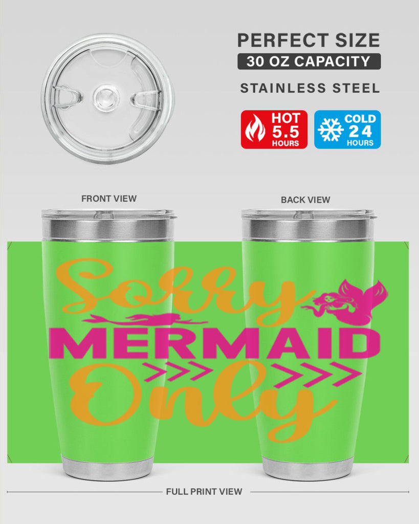 Sorry Mermaid Only 602#- mermaid- Tumbler