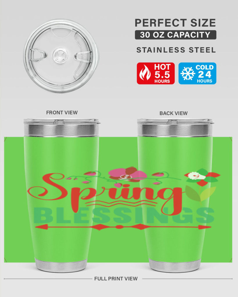 Spring Blessings 418#- spring- Tumbler