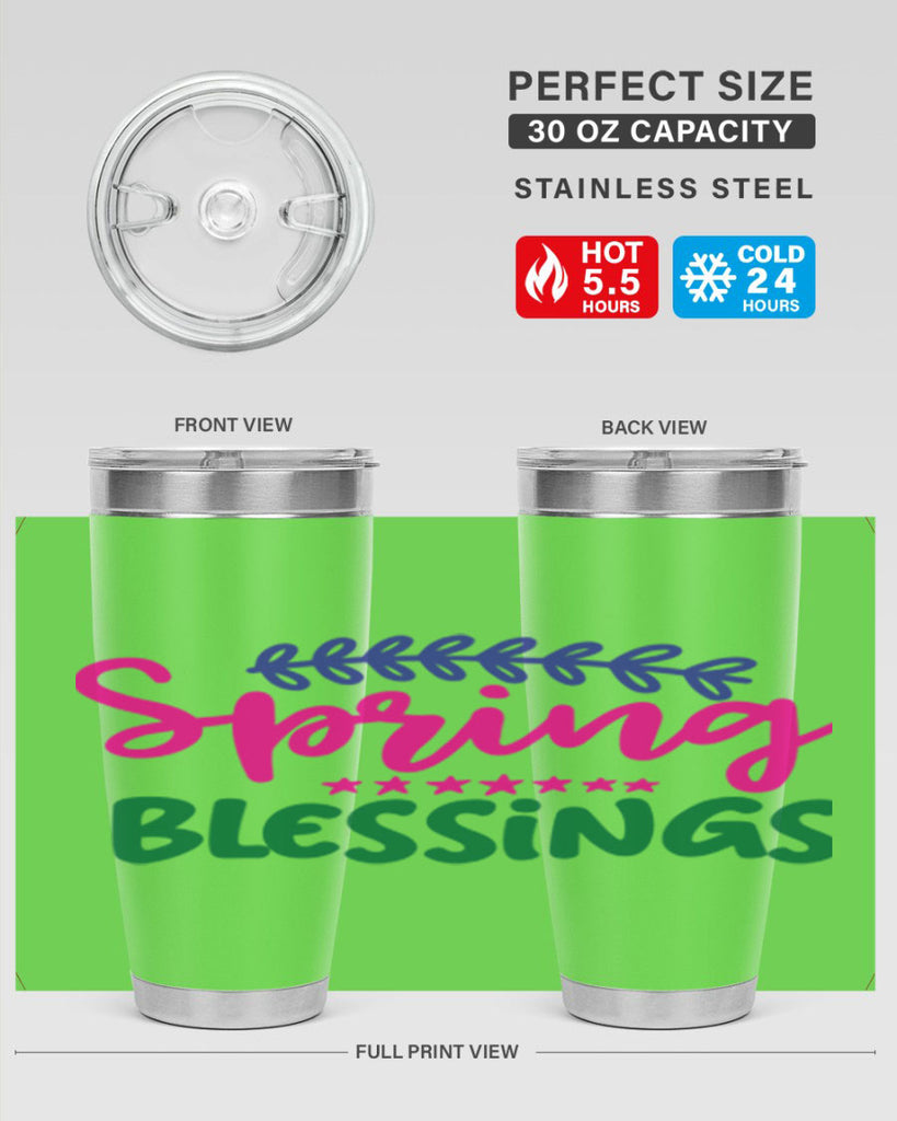 Spring Blessings 419#- spring- Tumbler