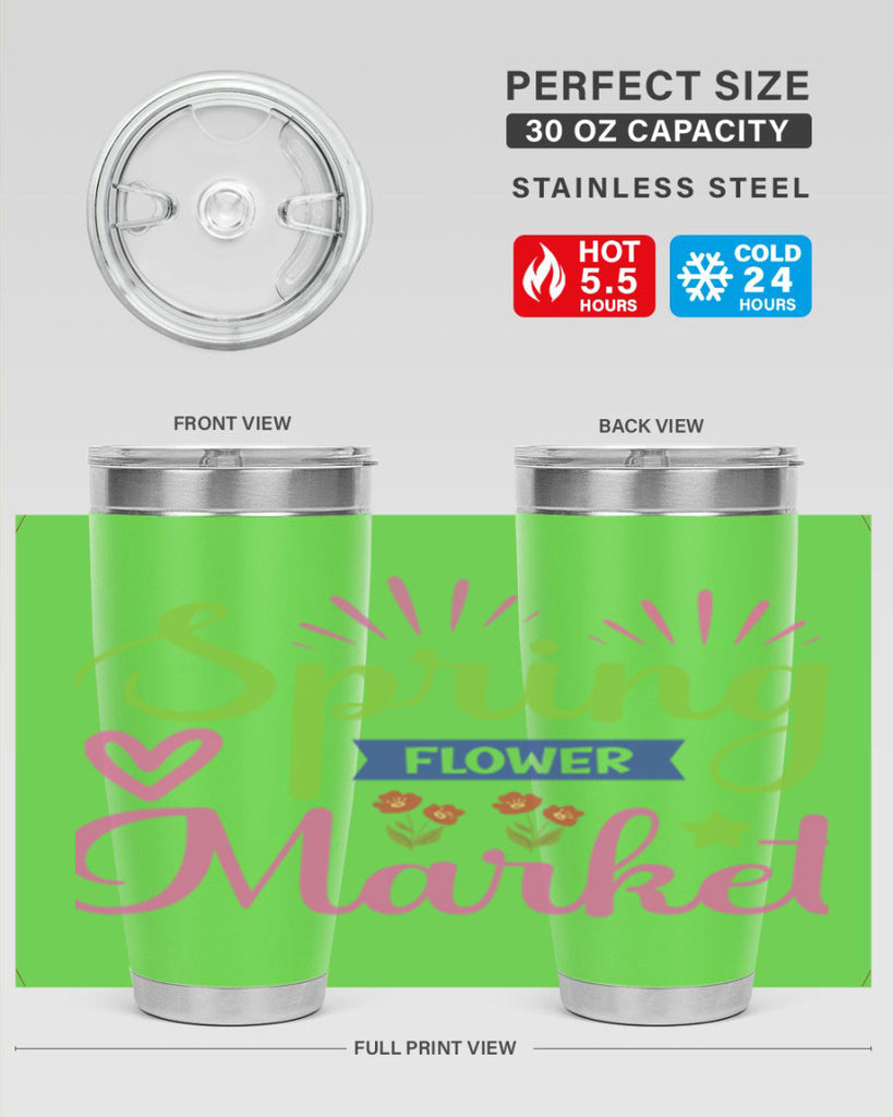Spring Flower Market  487#- spring- Tumbler