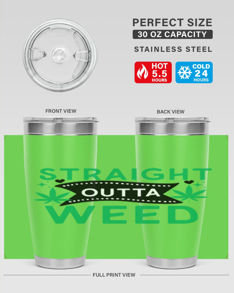 Straight Outta Weed 266#- marijuana- Tumbler