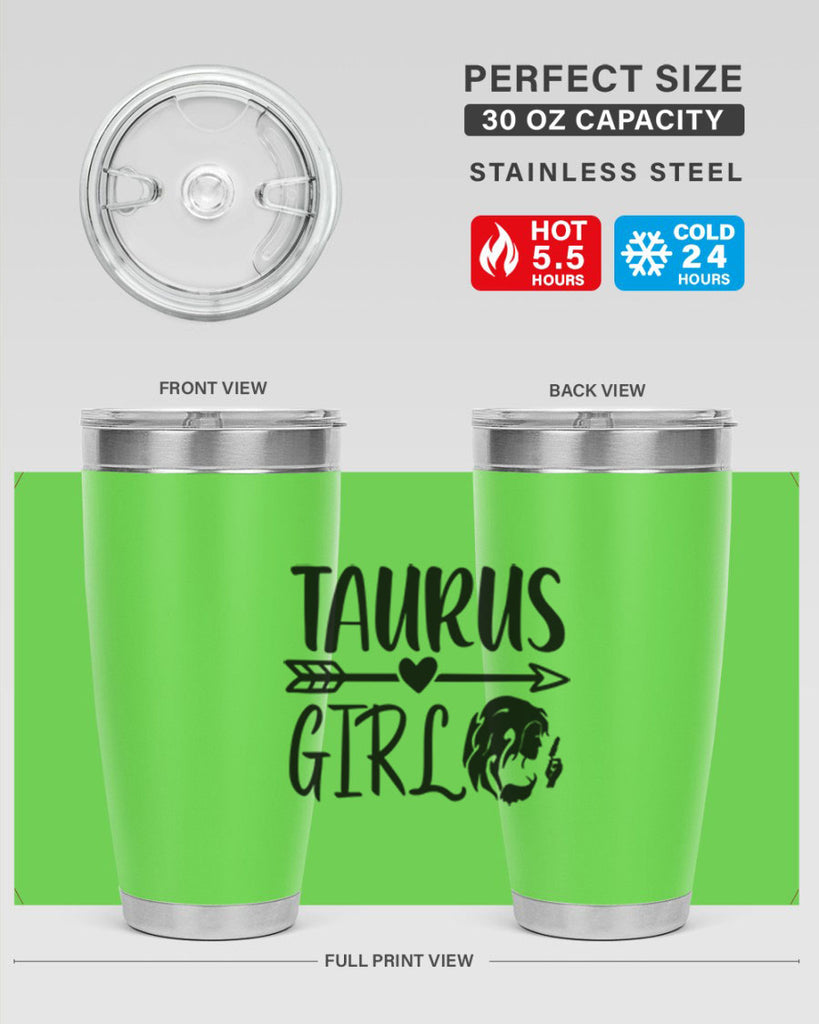 Taurus girl 498#- zodiac- Tumbler