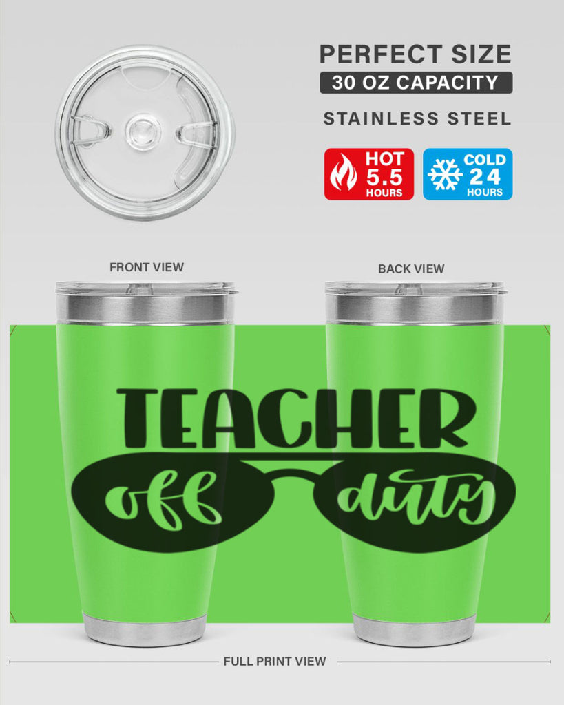 Teacher Off Duty Style 49#- teacher- tumbler