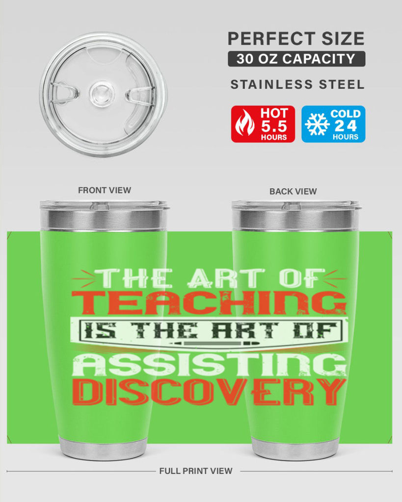 The art of teaching is the art of assisting discovery Style 6#- teacher- tumbler