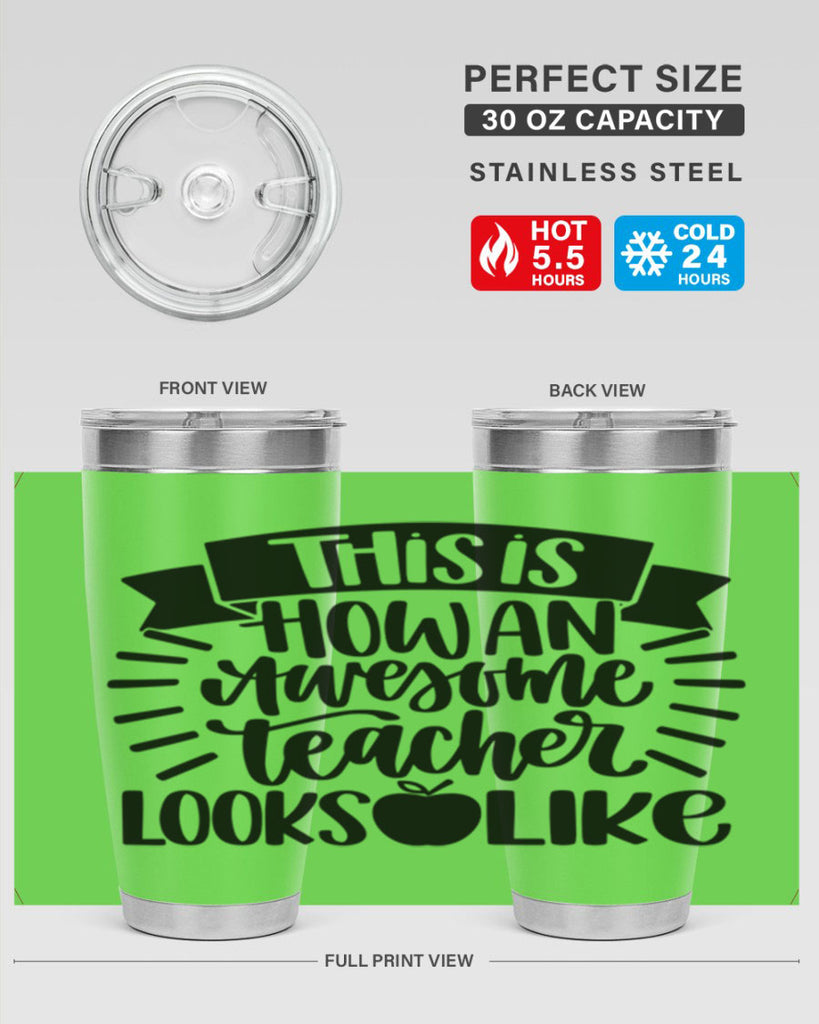 This Is How An Awesome Style 34#- teacher- tumbler