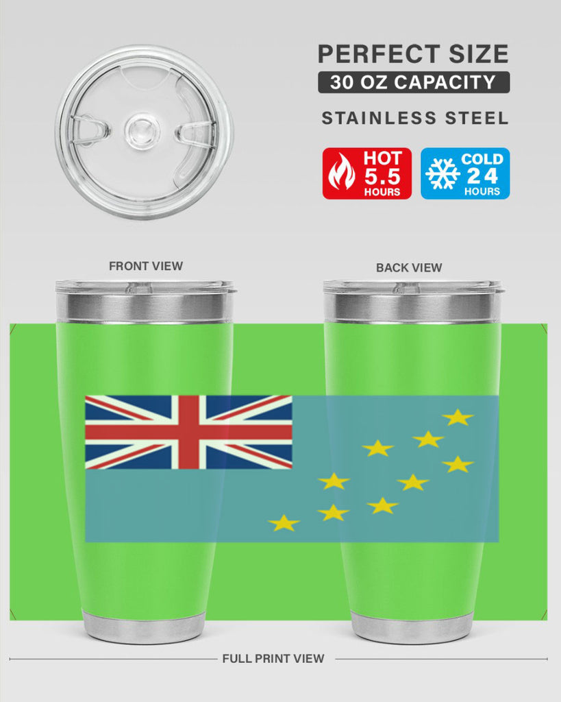 Tuvalu 15#- world flags- Tumbler