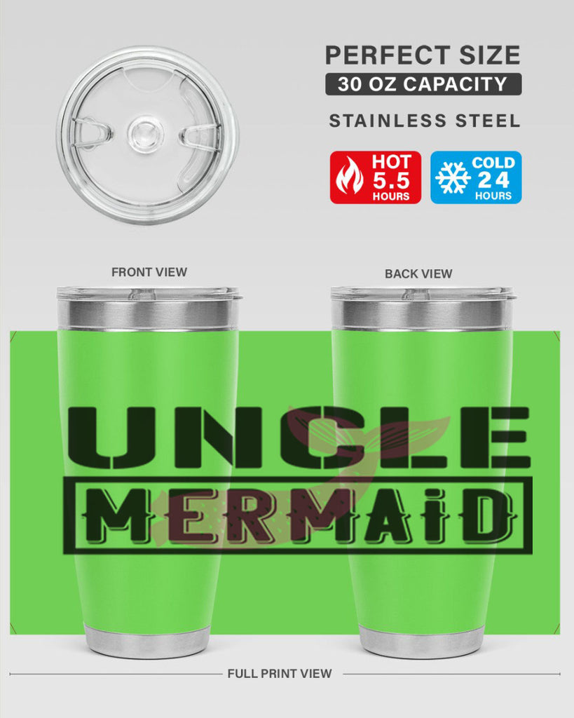 Uncle mermaid 634#- mermaid- Tumbler