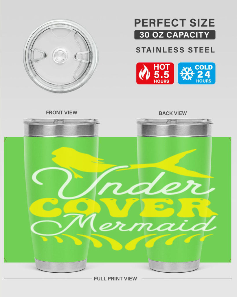 Under Cover Mermaid 637#- mermaid- Tumbler