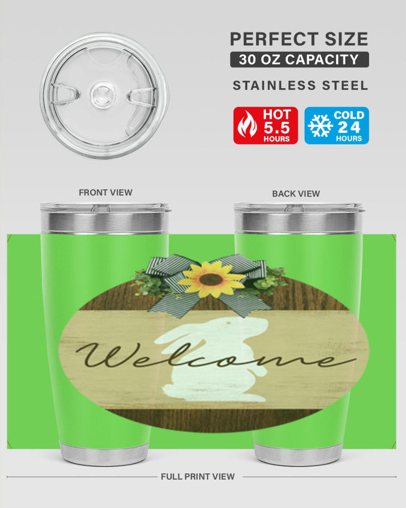 Welcome Bunny Mockup568#- spring- Tumbler