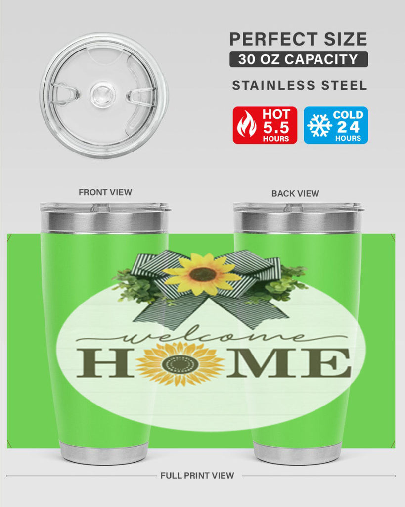 Welcome Home sunflower Mockup572#- spring- Tumbler