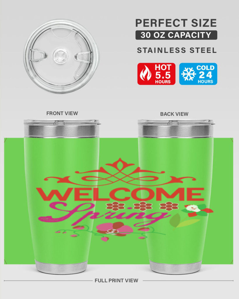 Welcome Spring 580#- spring- Tumbler