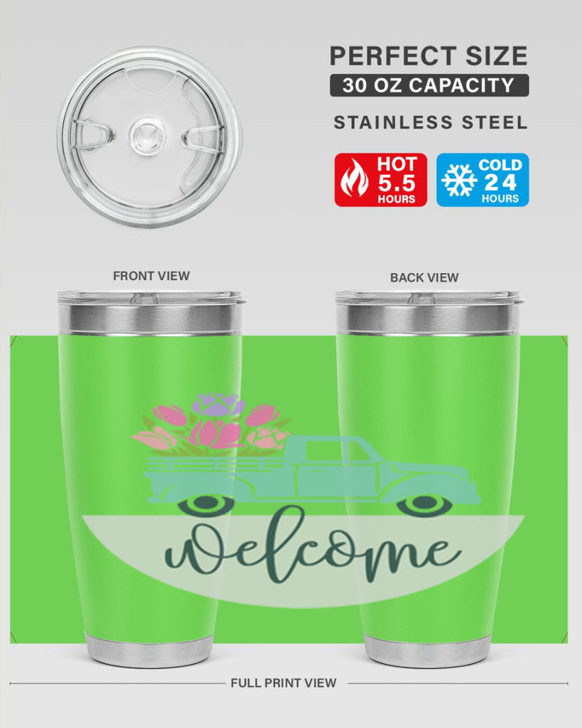 Welcome spring truck579#- spring- Tumbler