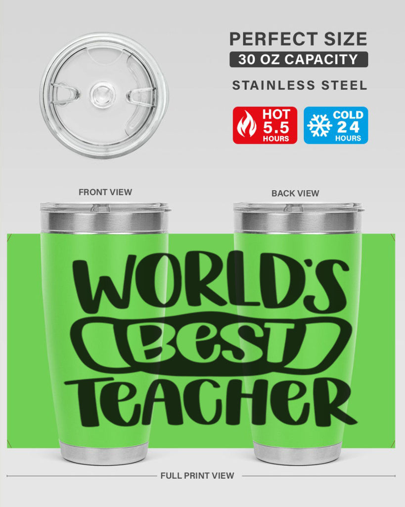 Worlds Best Teacher Style 27#- teacher- tumbler