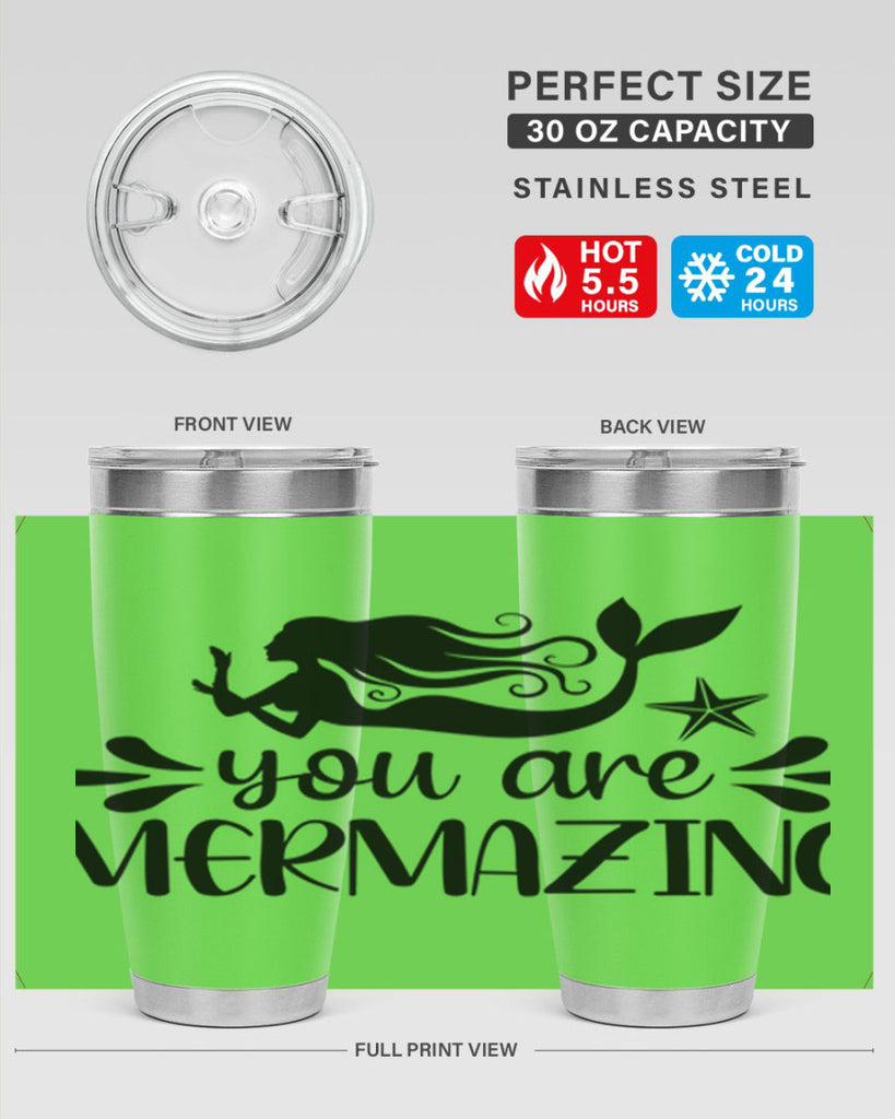 You are mermazing 687#- mermaid- Tumbler