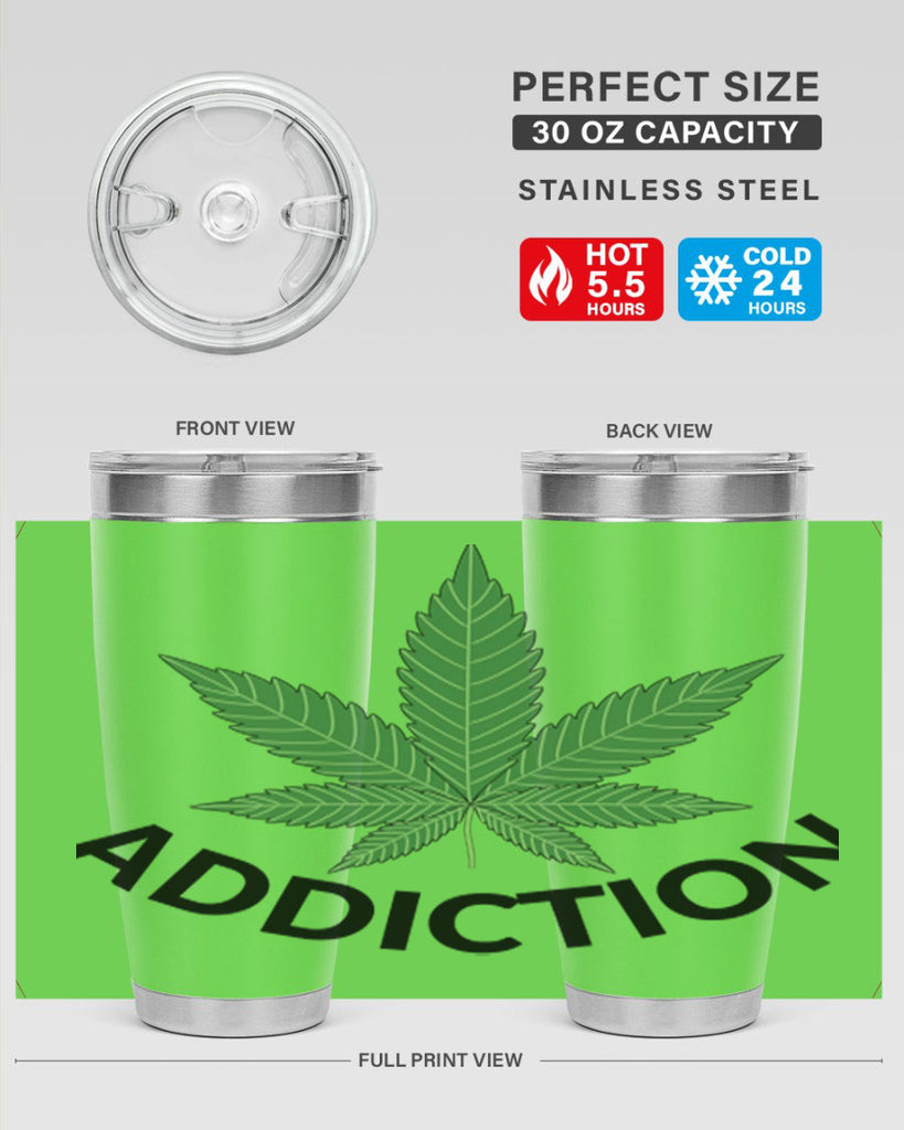 addiction cannabis 8#- marijuana- Tumbler