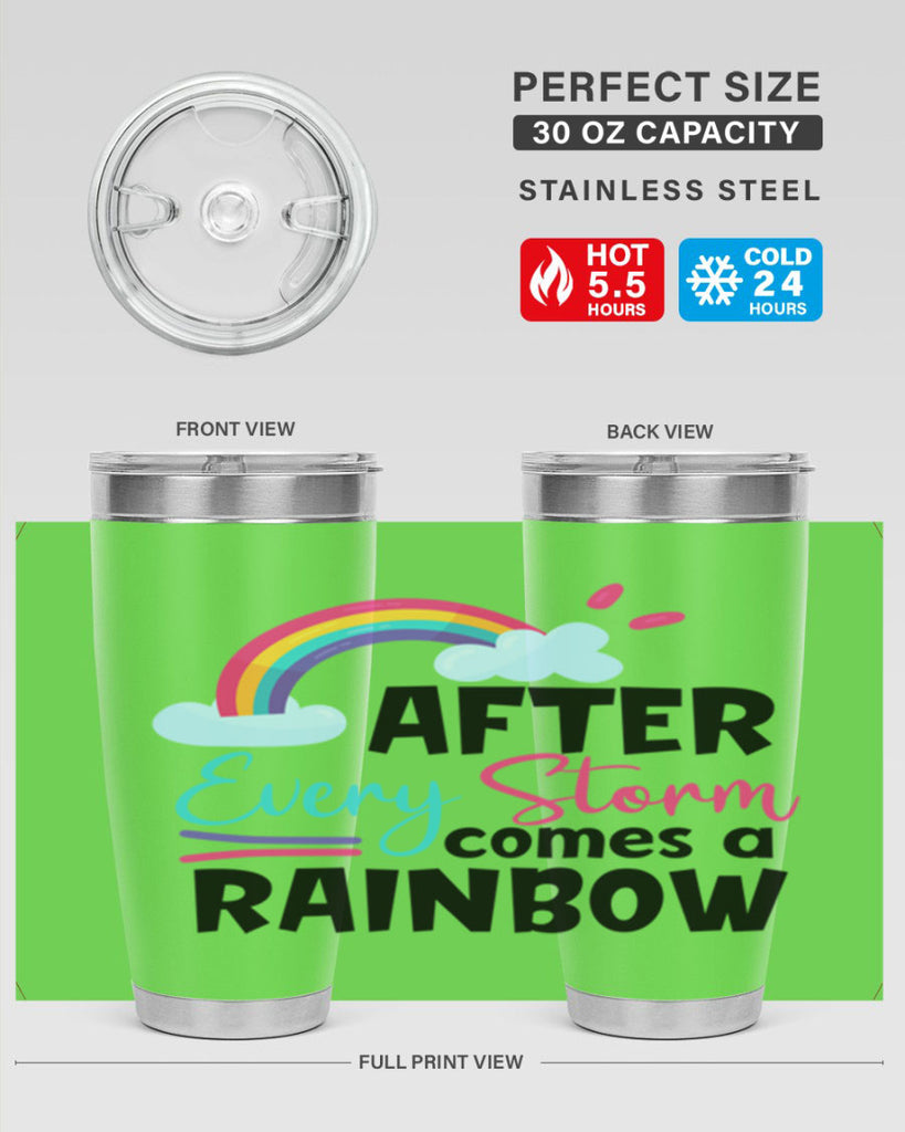 after every storm comes a rainbow Style 291#- baby- tumbler
