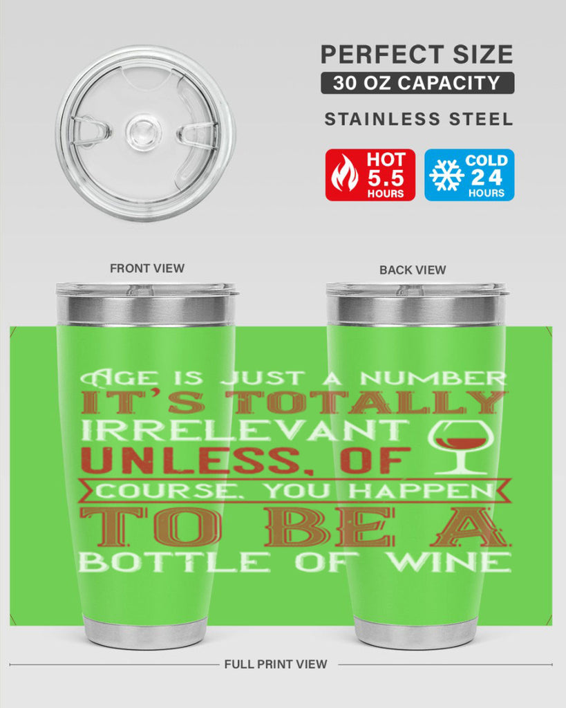 age is just a number its totaly 92#- wine- Tumbler