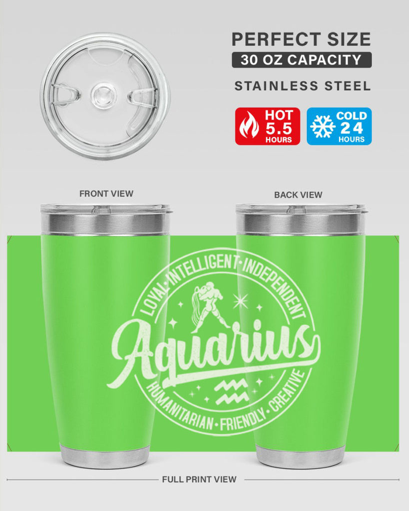 aquarius 77#- zodiac- Tumbler