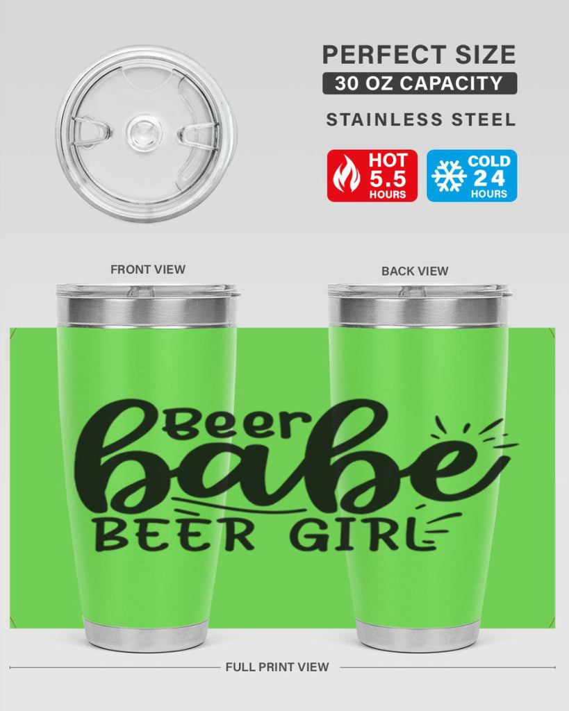 beer babe beer girl 136#- beer- Tumbler