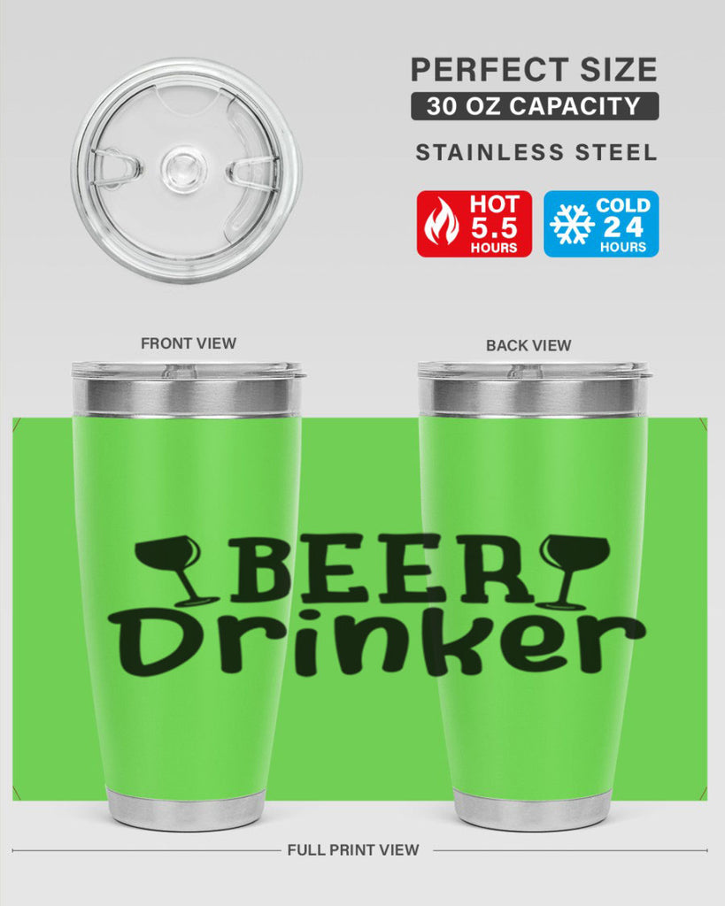 beer drinker 133#- beer- Tumbler