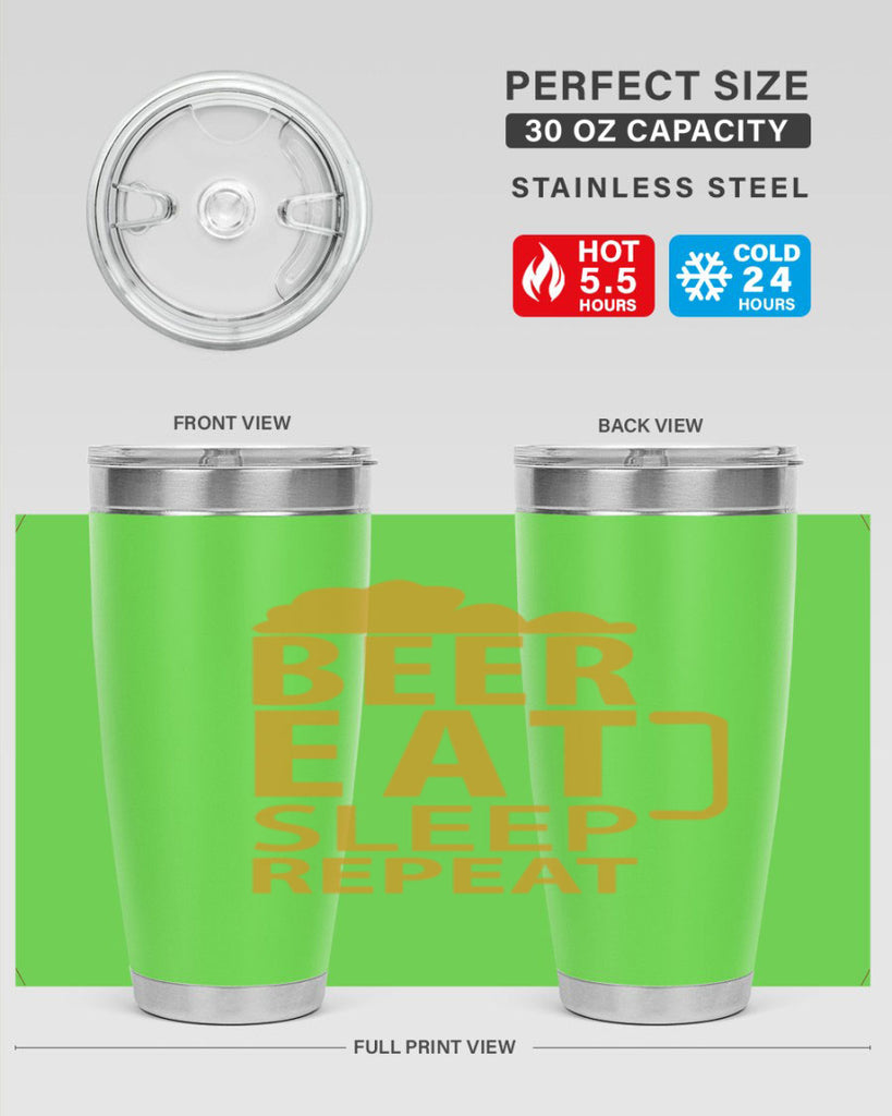 beer eat sleep 109#- beer- Tumbler