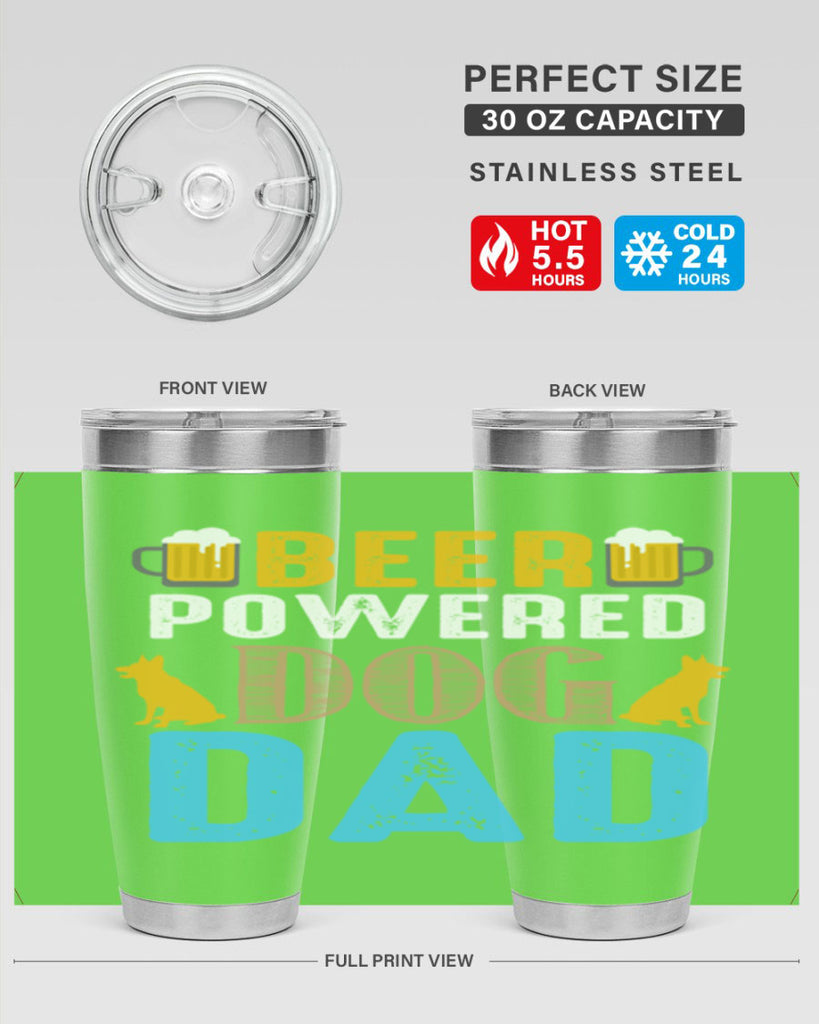 beer power dog dad 145#- beer- Tumbler