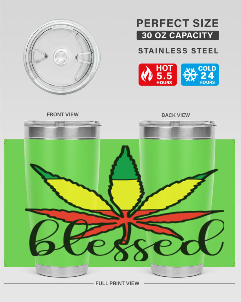 blessed cannabis jamacian 18#- marijuana- Tumbler