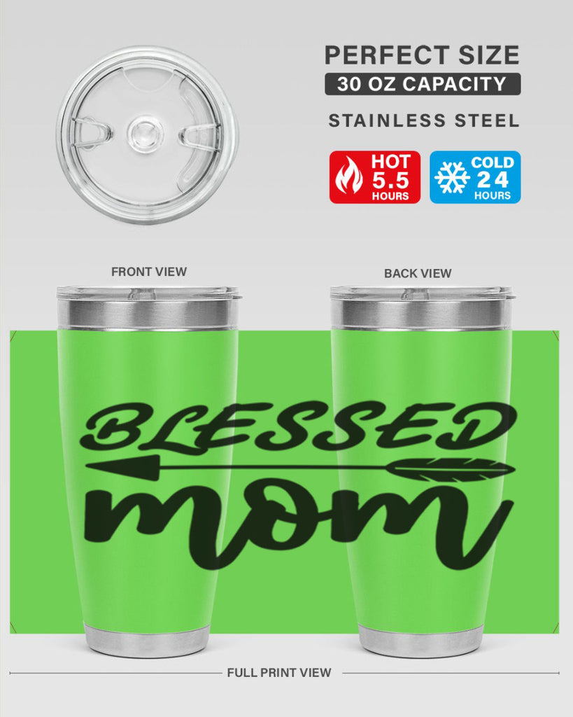 blessed mom 270#- mom- Tumbler