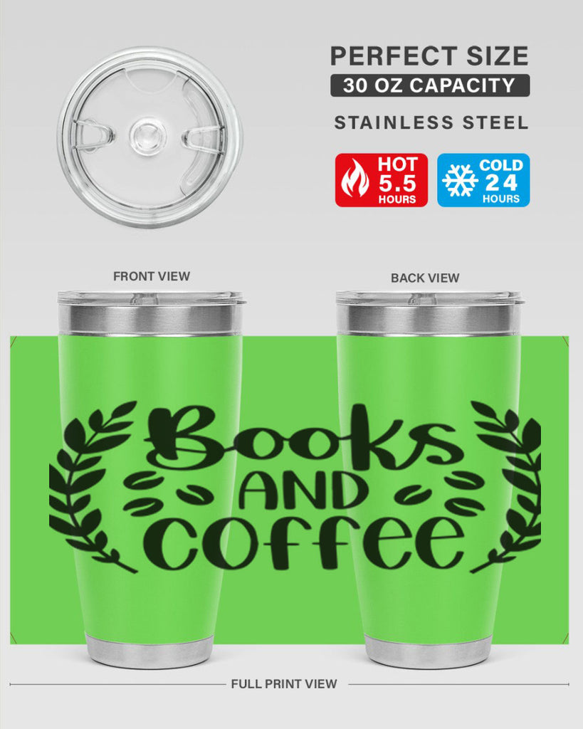 books and coffee 47#- reading- Tumbler