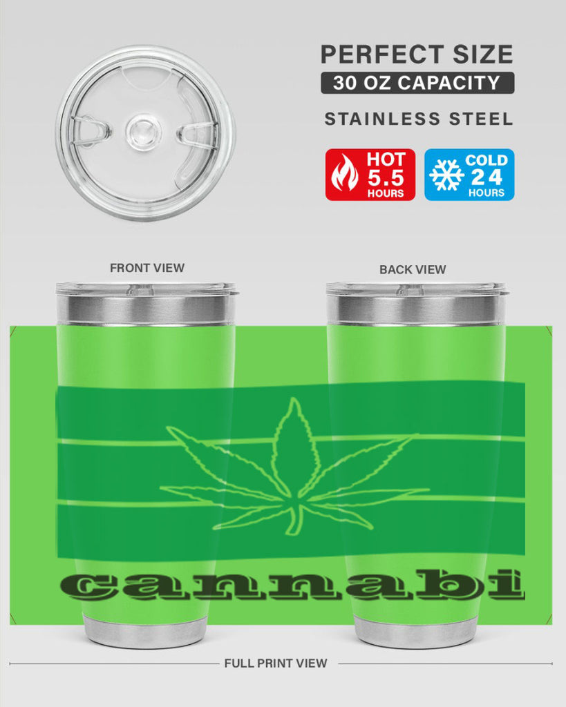 cannabi flag 36#- marijuana- Tumbler