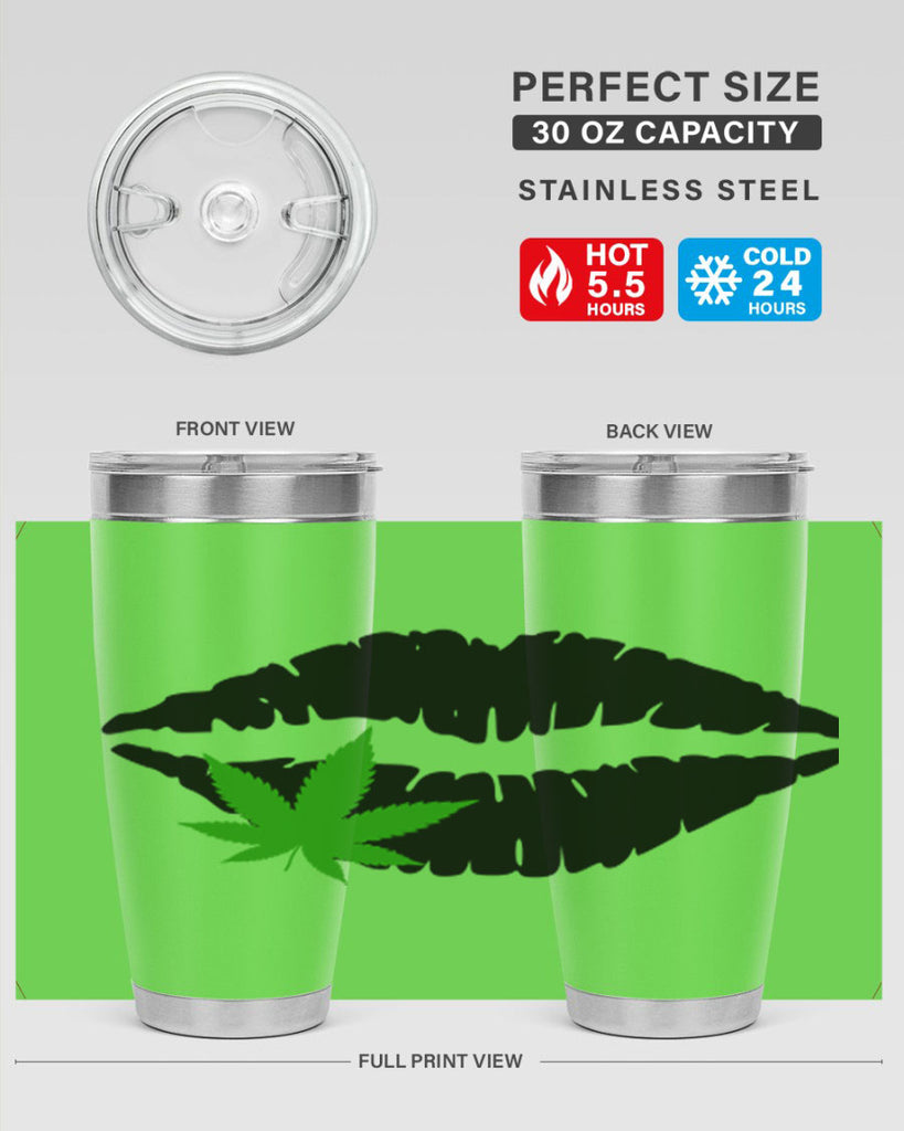 cannabis lips 47#- marijuana- Tumbler