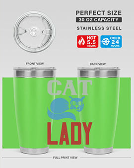 cat lady Style 31#- cat- Tumbler