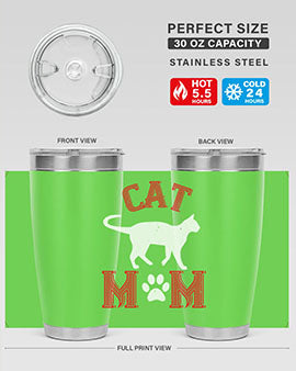 cat mom Style 35#- cat- Tumbler