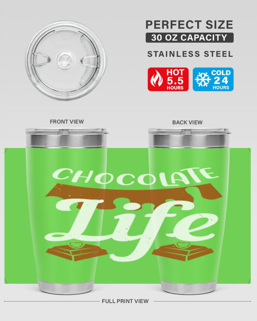 chocolate life 45#- chocolate- Tumbler