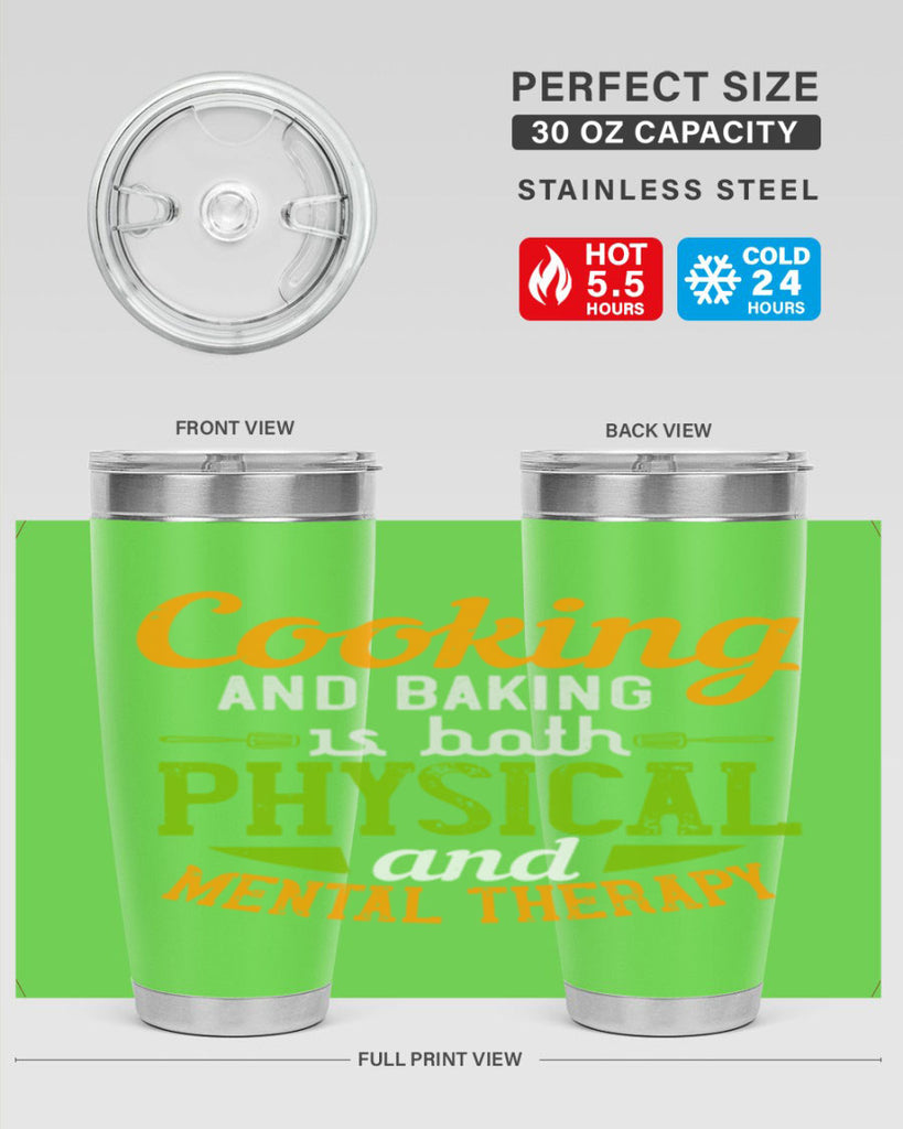 cooking and baking is both physical and mental therapy 1#- cooking- Tumbler