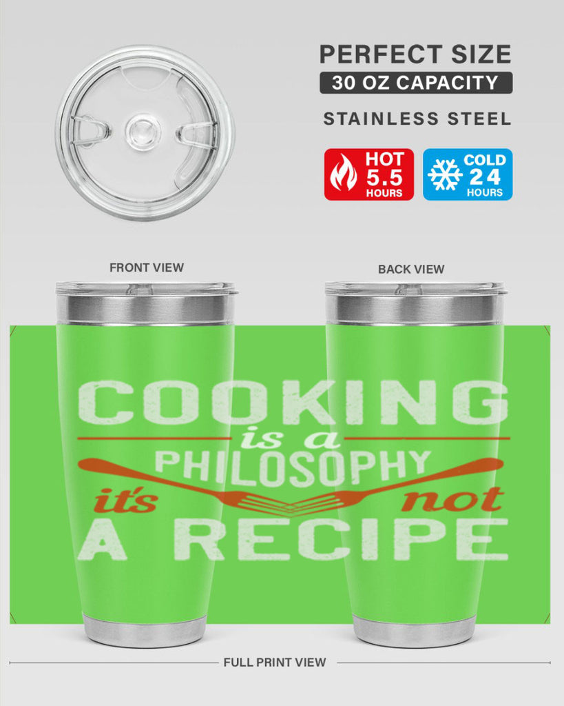 cooking is a philosophy its not a recipe 49#- cooking- Tumbler