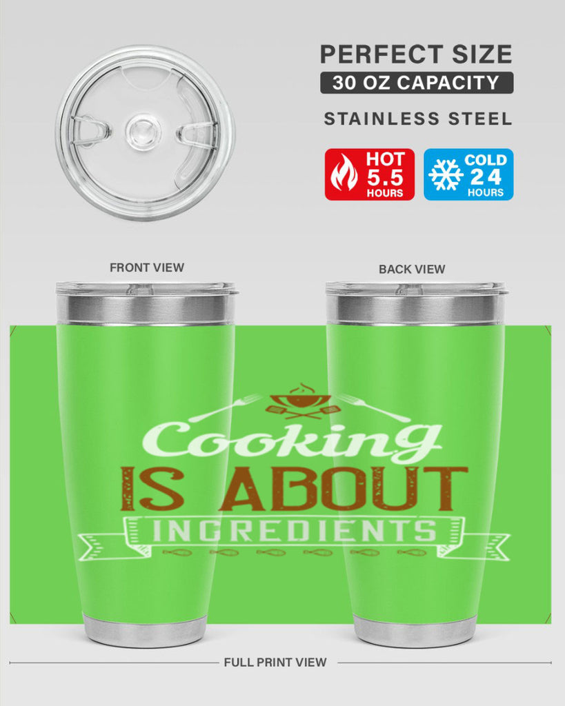 cooking is about ingredients 46#- cooking- Tumbler