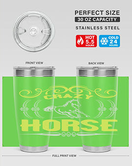 crazy horse Style 9#- horse- Tumbler