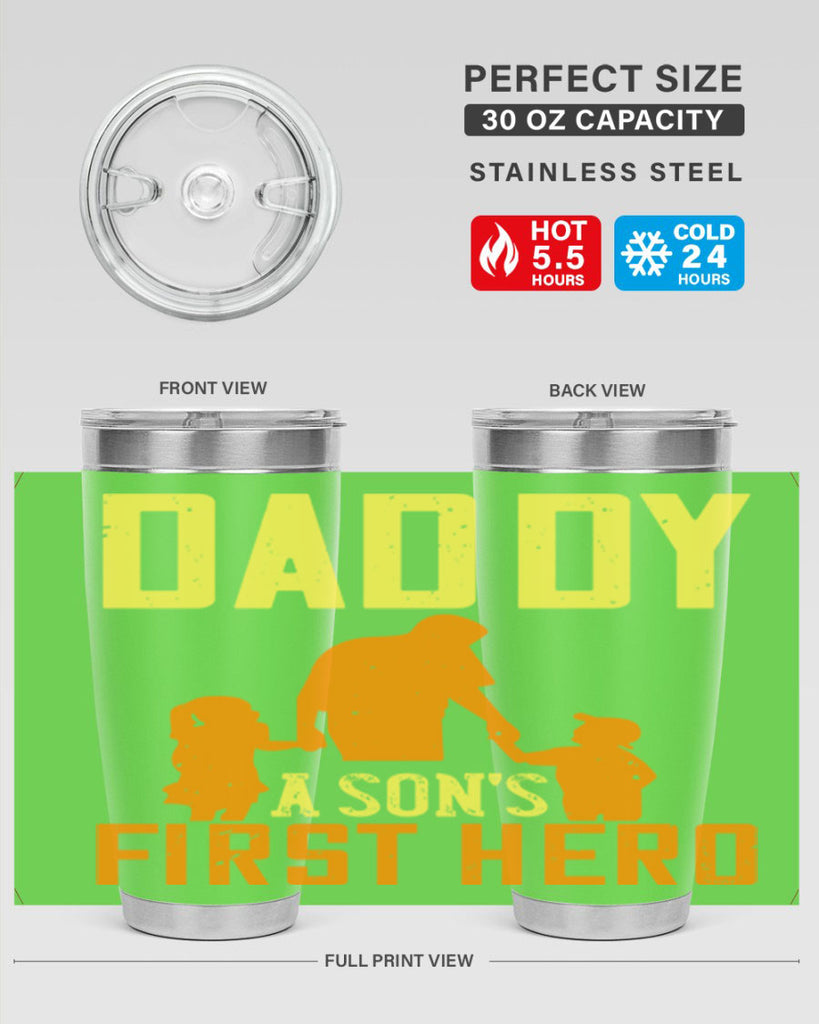 daddy a sons first hero 249#- fathers day- Tumbler