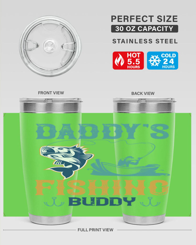 daddy’s fishing buddy 166#- fishing- Tumbler